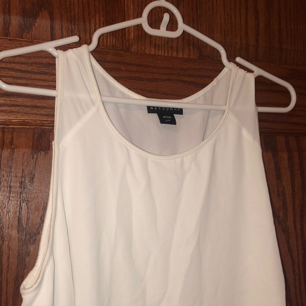 Express White Layered Tank Top - Picture 4 of 5